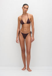 String Brief - Aubergine Crinkle - Matteau